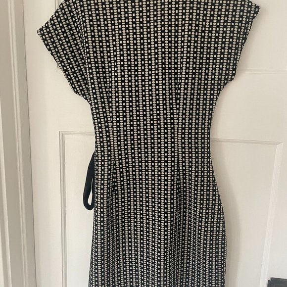 Saturday Sunday by Anthropologie Isabel Bow Tie Dress Size Small S Black - Picture 7 of 9